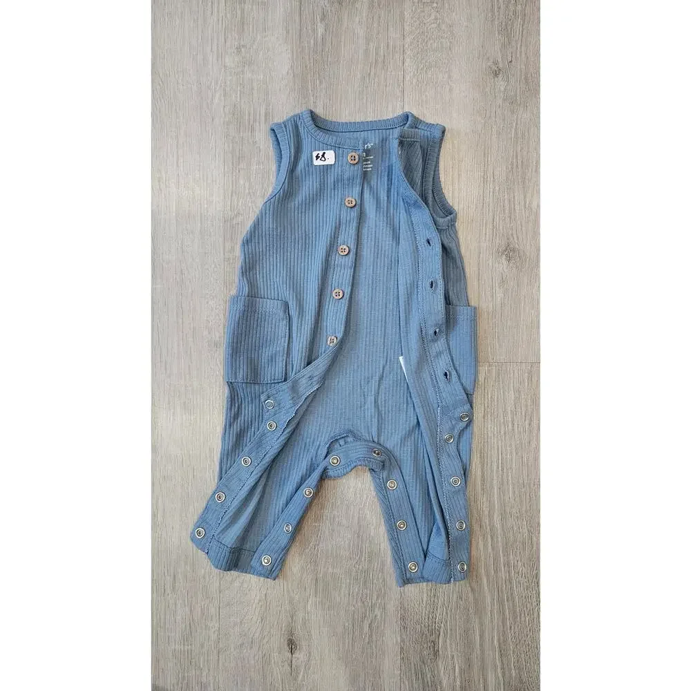 Carter's 3 Month Old Baby Clothes Pack of Three Overalls and Body Suit Bundle